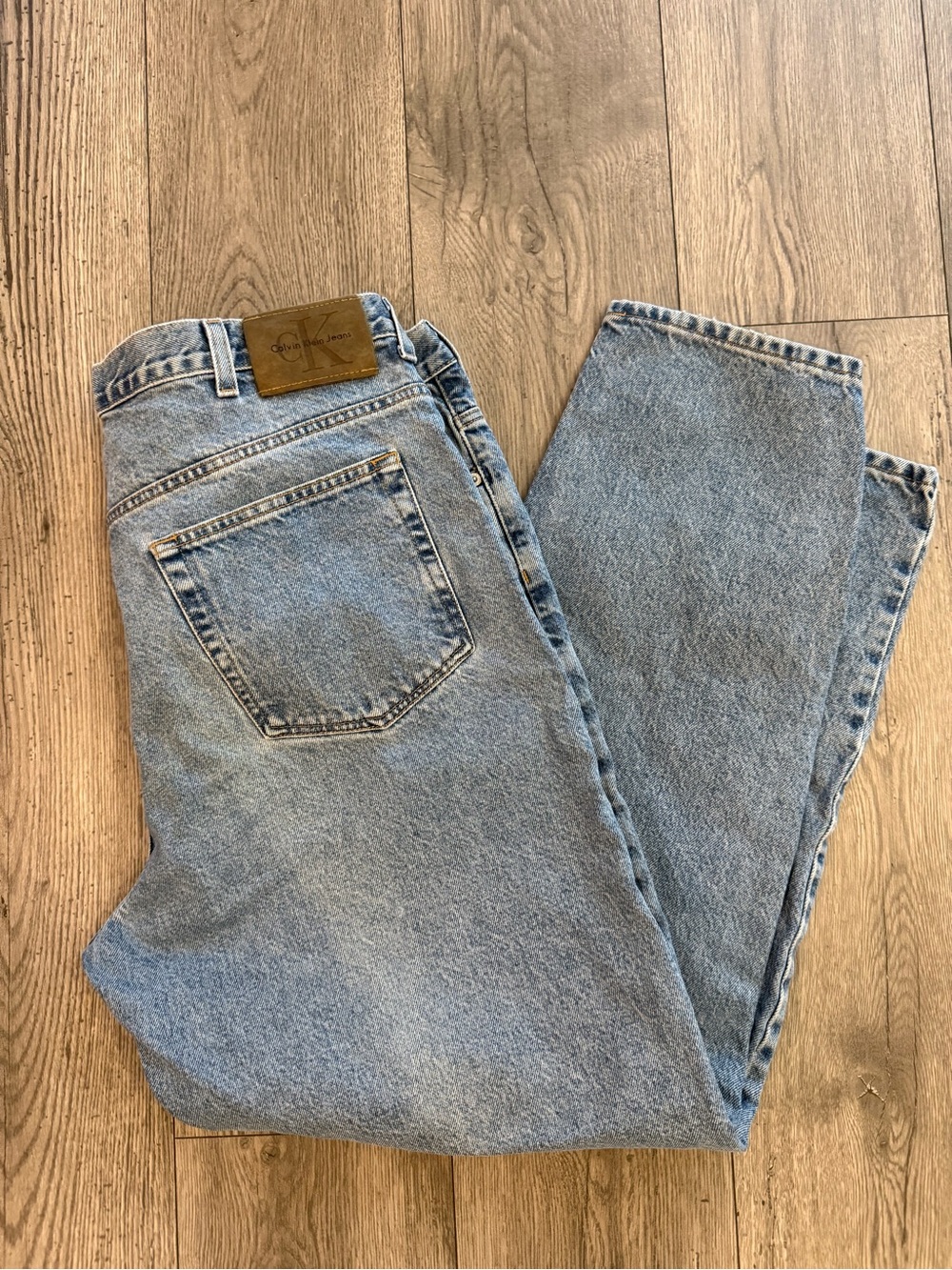 Calvin Klein Vintage Doublestone 90’s Easy Fit Men’s Size 40x32 Denim Pant  Jean